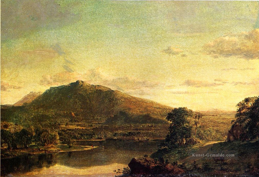 Figuren in einem New England Landschaft Landschaft Hudson Fluss Frederic Edwin Church Ölgemälde